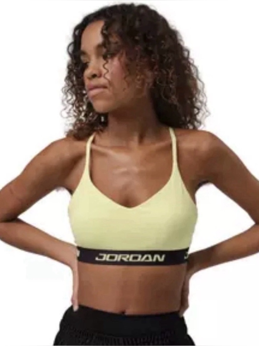 Jordan Women's Small Sport Indy Logo Light Support Bra Adjustable Straps New